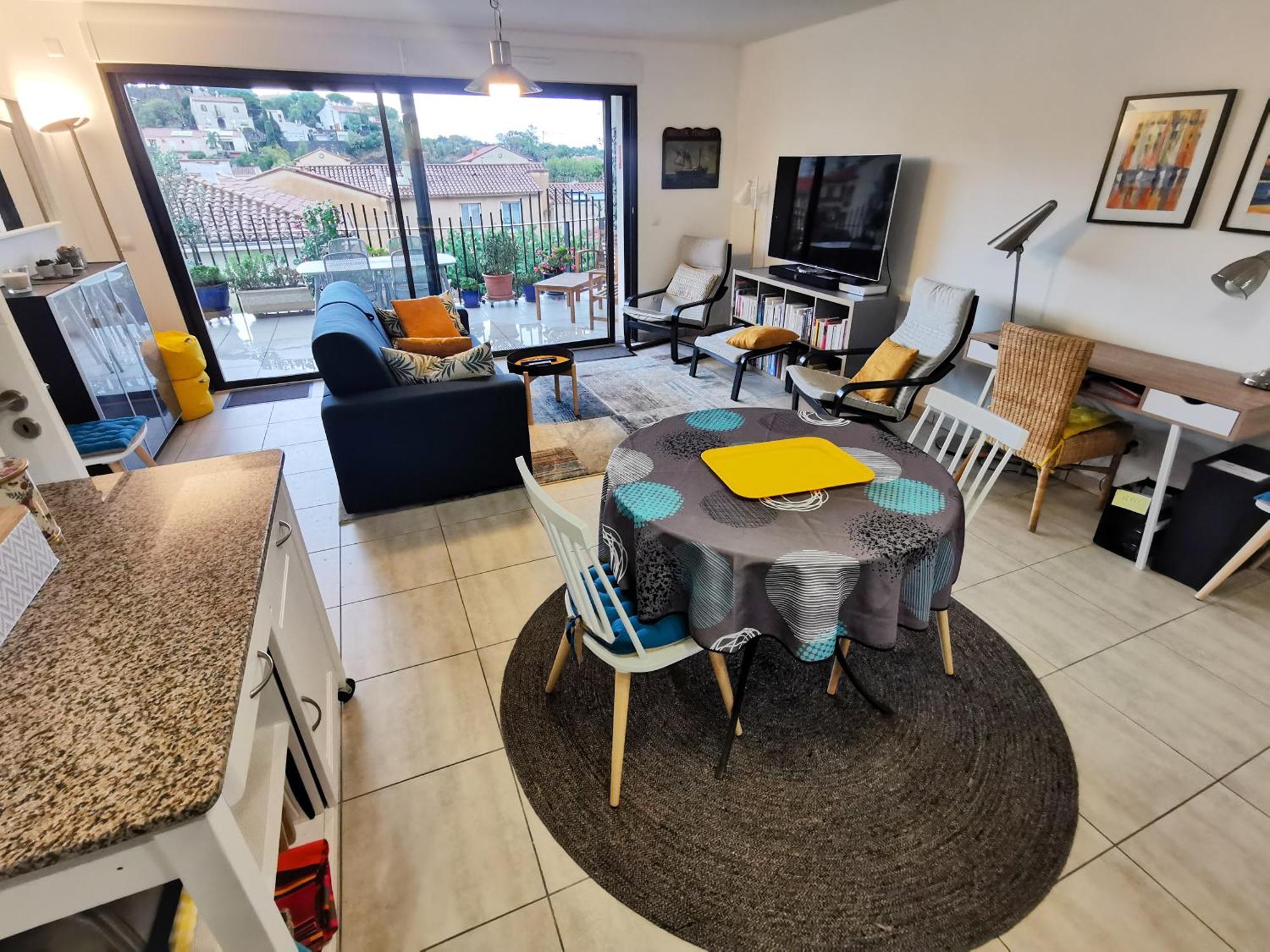 1Br Apartment T2 54M2 Onde Marine 2Nd Floor Lift Wifi Ac Parking Port Vendres Ngoại thất bức ảnh